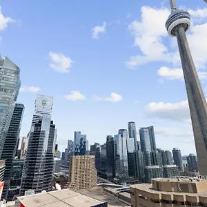 2bedroom Cn Tower And Water Views - Free Parking - Rooftop Pool Aparthotel